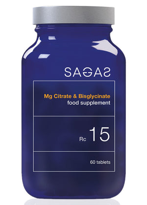 Sagas RC 15 Magnezij citrat & Bisglycinate, 60 tableta