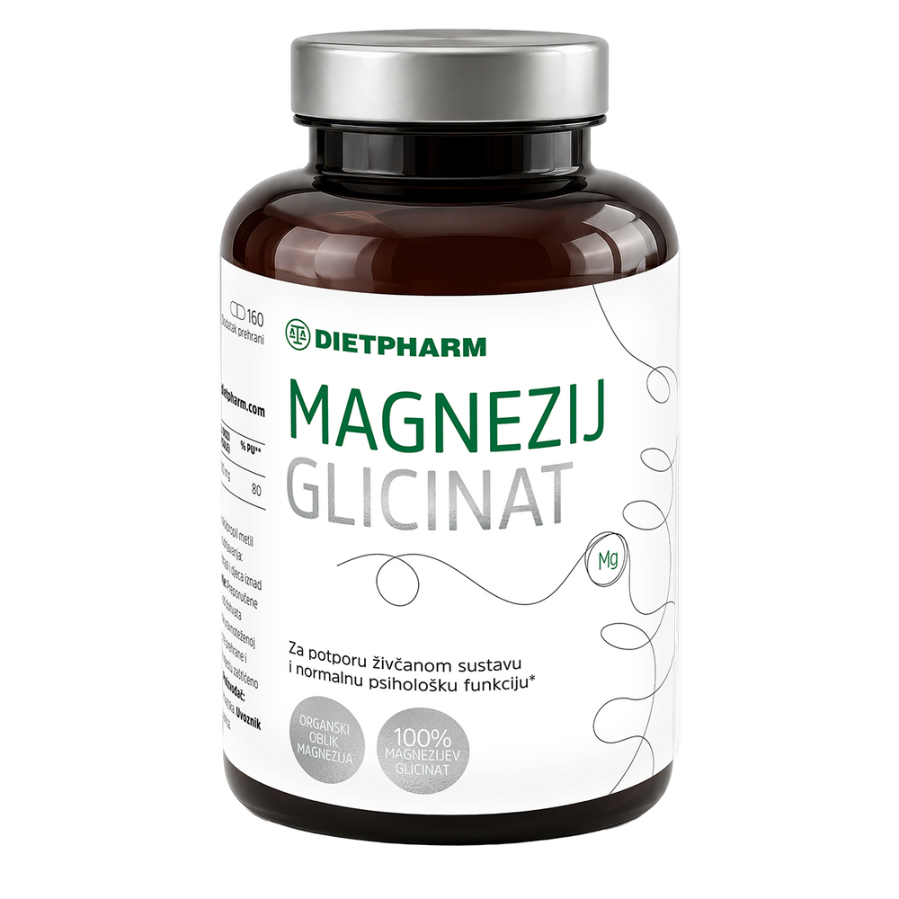 Dietpharm Magnezij Glicinat 160 kapsula, dodatak prehrani