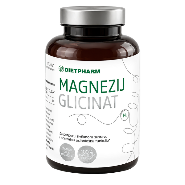 Dietpharm Magnezij Glicinat 160 kapsula, dodatak prehrani