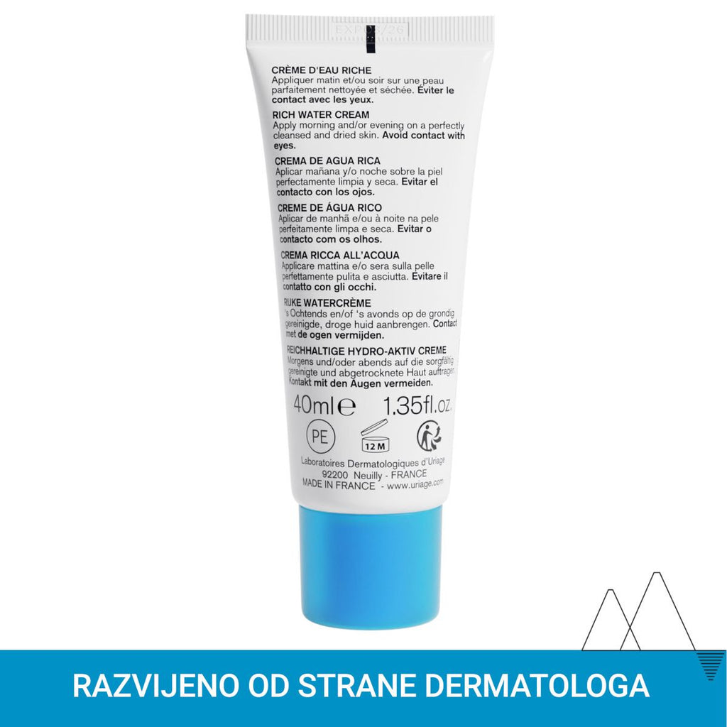 Uriage EAU THERMALE Bogata krema 40 ml