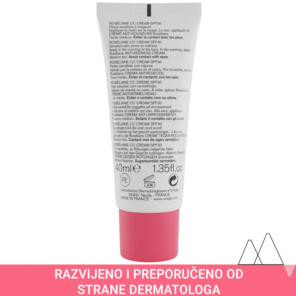 Uriage Roseliane CC krema SPF30 40 Uriage Roseliane CC krema SPF30 40 ml ROK (25.03.2025)l