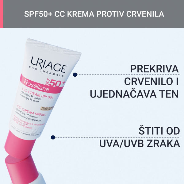 Uriage Roseliane CC krema SPF50+ 40 ml