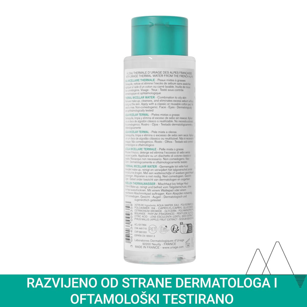 Uriage Micelarna voda za čišćenje mješovite/masne kože 250 ml