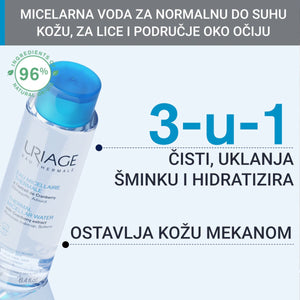 Uriage Micelarna voda za čišćenje normalne do suhe kože 500 ml