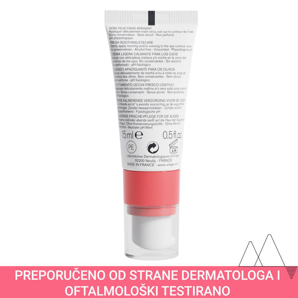Uriage Tolederm Control umirujuća krema za područje oko očiju 15 ml