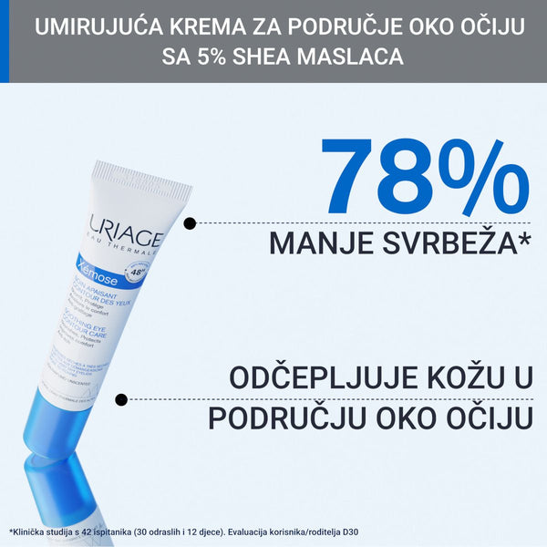 Uriage Xemose krema za područje oko očiju 15 ml