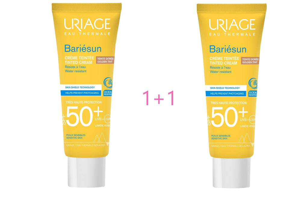 Uriage Bariesun tonirana krema tamna SPF50+ 50 ml 1+1 GRATIS
