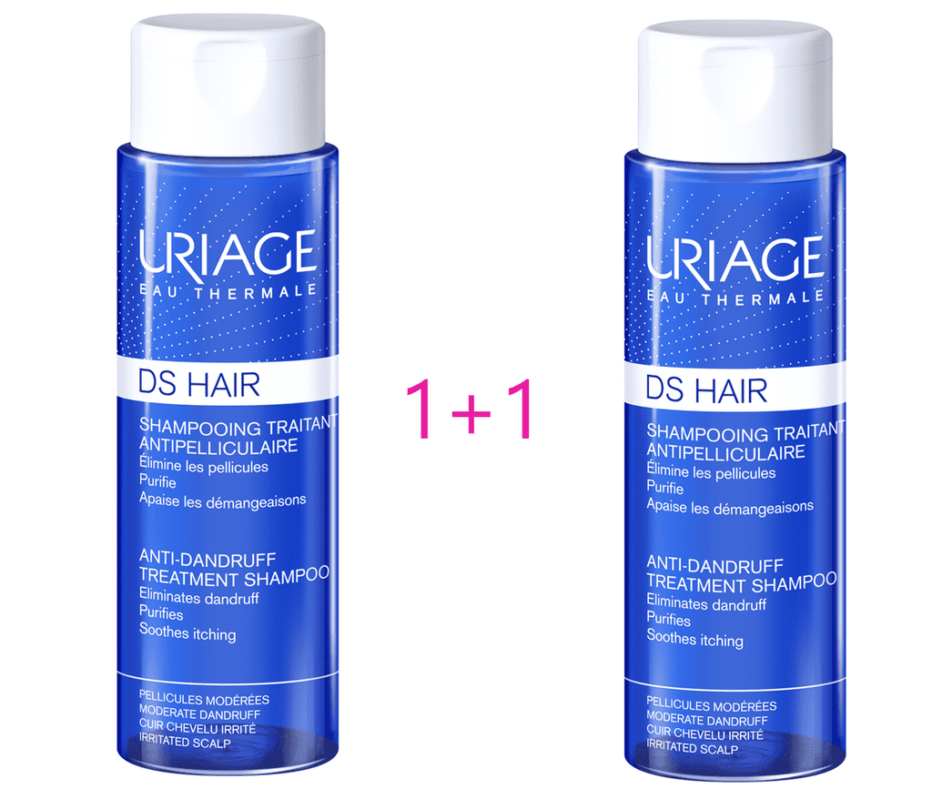Uriage D.S. HAIR Šampon za tretman protiv peruti 200 ml 1+1 GRATIS