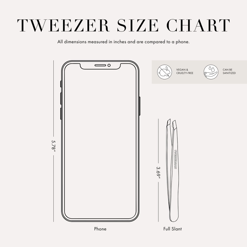 Slant Tweezer Pinceta s kosim vrhom rose gold