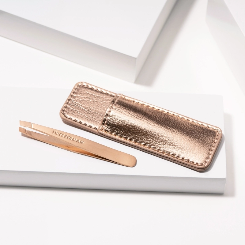 Slant Tweezer Set za obrve rose gold