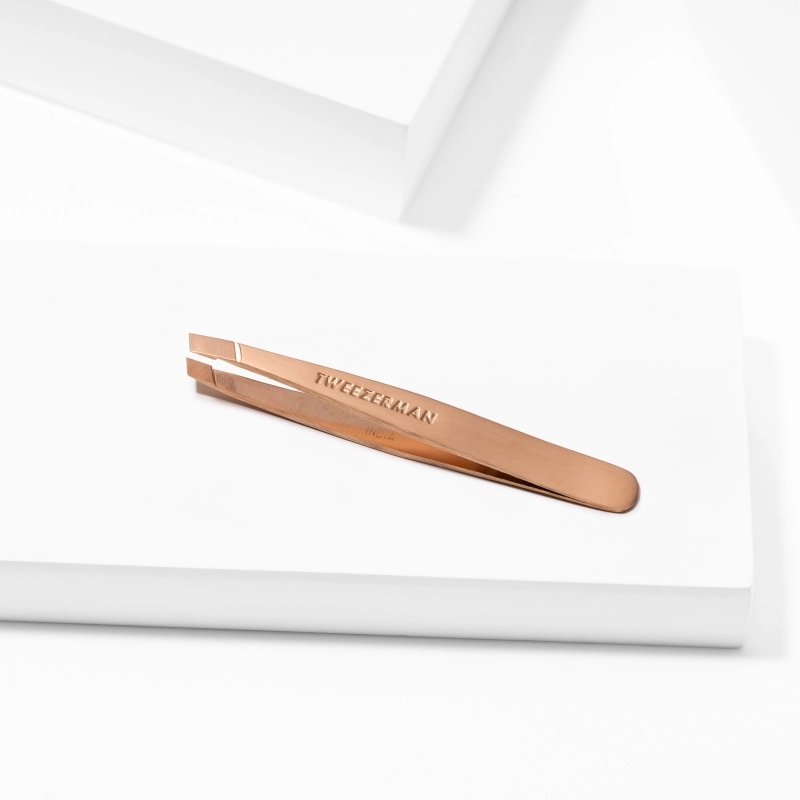 Slant Tweezer Mini Pinceta s kosim vrhom rose gold