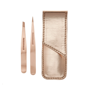 Slant Tweezer Set za obrve rose gold petite