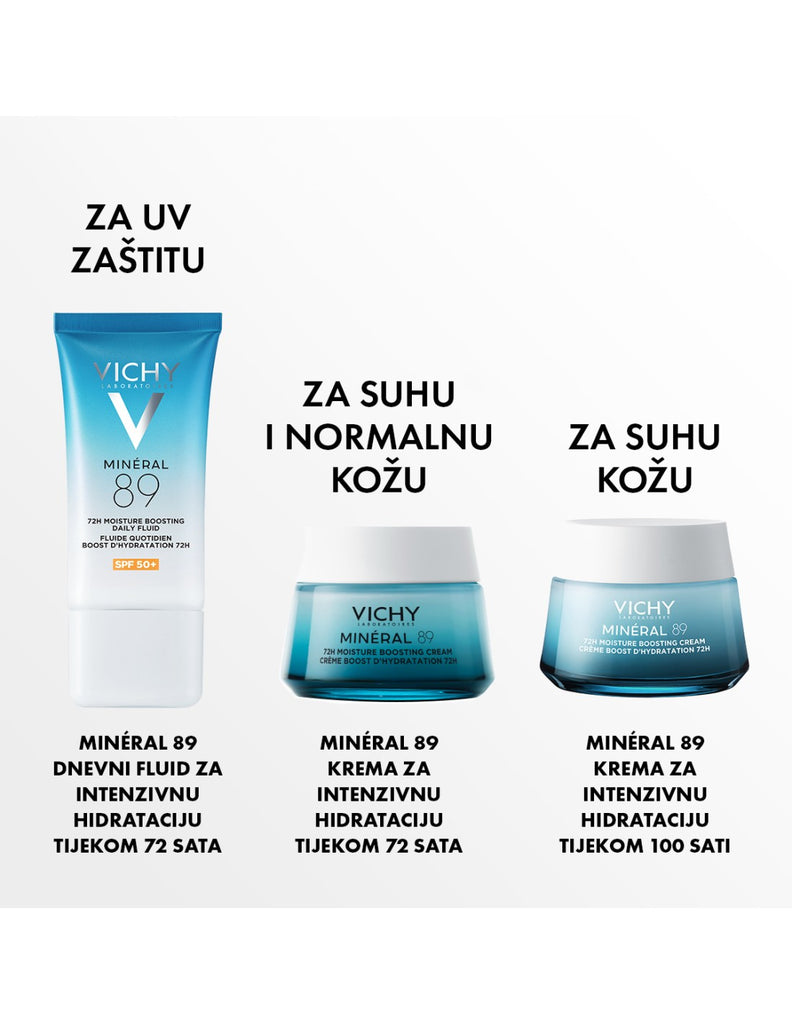 VICHY MINÉRAL 89 Dnevni fluid za intenzivnu hidrataciju tijekom 72 sata, 50 ml