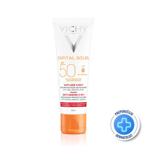Vichy CAPITAL SOLEIL Krema za zaštitu od sunca s anti-age efektom SPF50 50 ml
