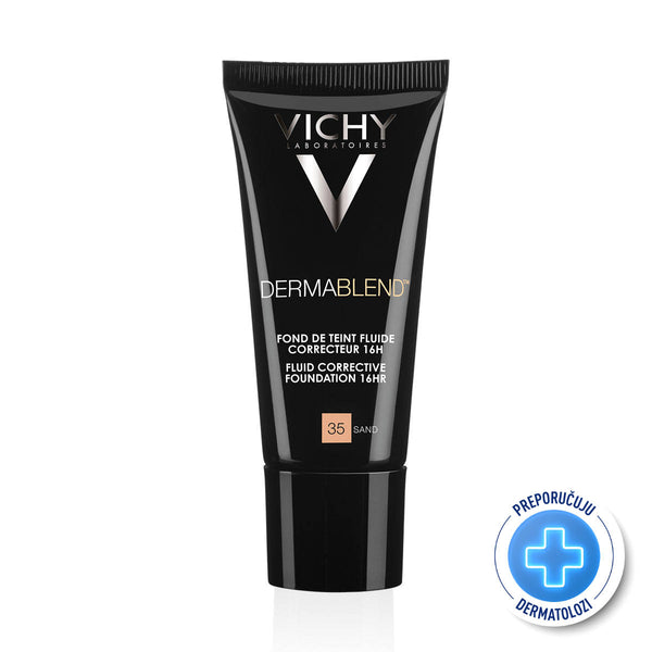 Vichy Dermablend korektivni tekući puder-nijansa 35 Sand 30 ml