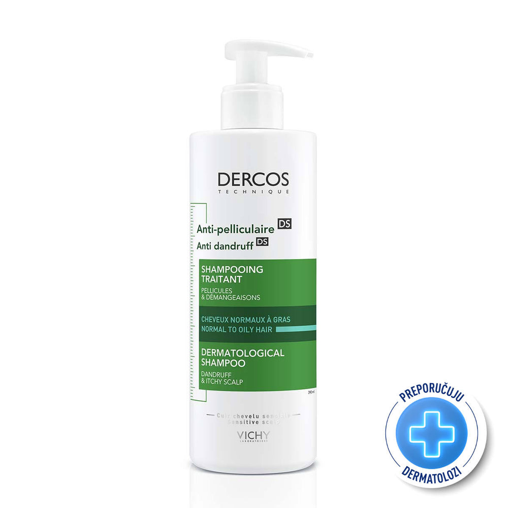 Vichy Dercos šampon protiv prhuti za normalnu ili masnu kosu 390 ml