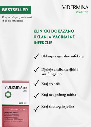 Vidermina CLX vaginalete 10 x 3 g