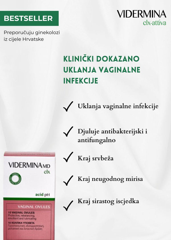 Vidermina CLX vaginalete 10 x 3 g
