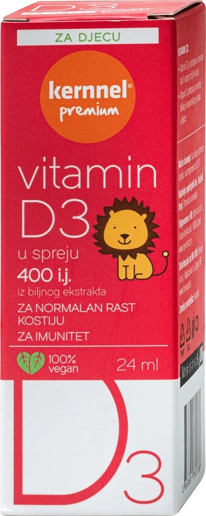 Kernnel Vitamin D3 za djecu u spreju 400IJ 24ml