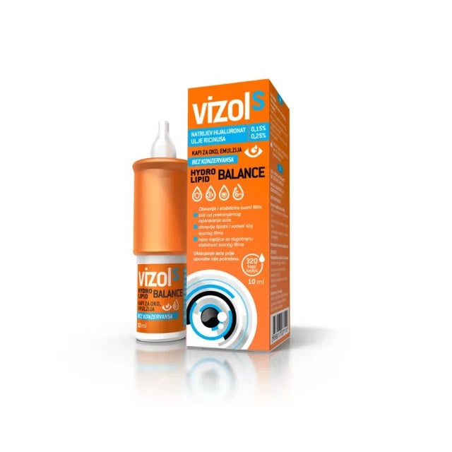 Vizol S Hydro lipid balance kapi za oči 10 ml