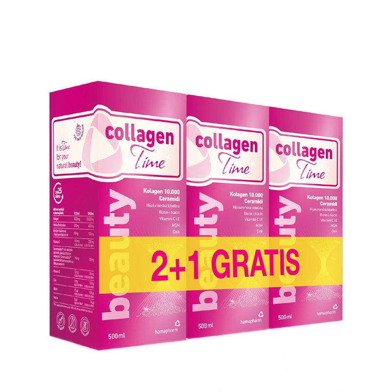 Hamapharm CollagenTime Beauty 500 ml 2+1 GRATIS