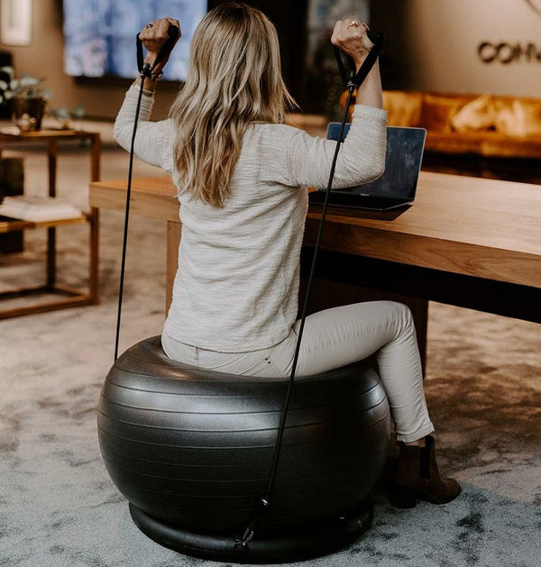 Swedish Posture Lopta za vježbanje s elastičnim trakama