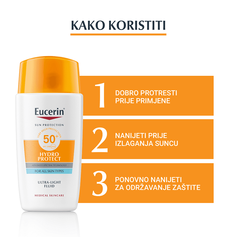 Eucerin Hydro Protect fluid ultra lagane teksture SPF50+ 50 ml