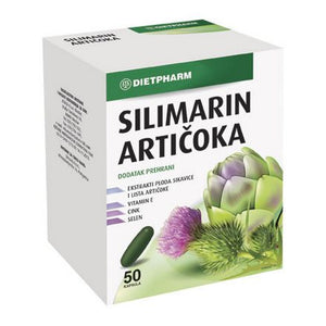 DIETPHARM Silimarin Artičoka kapsule, 50 komada