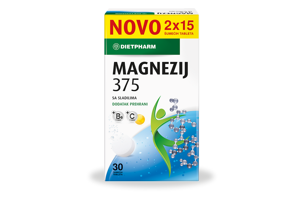 Dietpharm Magnezij 375 šumeće tablete 30 kom