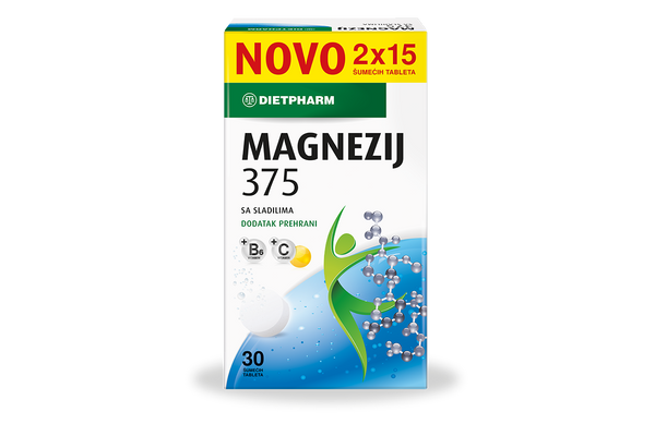 Dietpharm Magnezij 375 šumeće tablete 30 kom