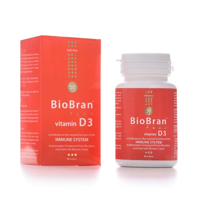 BioBran s vitaminom D3 90 tableta