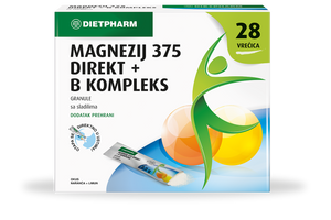 Dietpharm Magnezij 375 Direkt + B kompleks granule 28 vrećica
