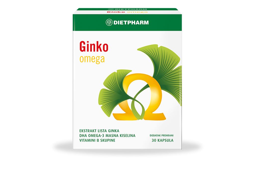 DIETPHARM Ginko Omega kapsule, 30 / 60 želatinoznih kapsula