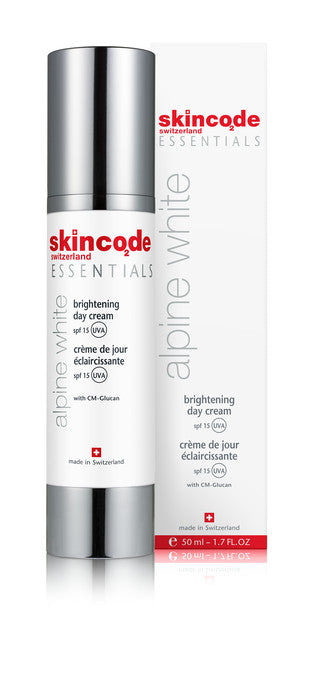 Skincode Alpine White dnevna krema za posvjetljivanje SPF 15 50ml