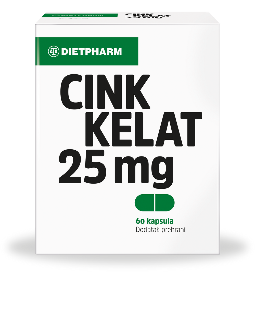 Dietpharm Cink kelat kapsule 25mg, 60 kapsula