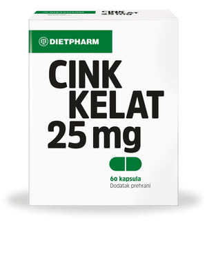 Dietpharm Cink kelat kapsule 25mg, 60 kapsula