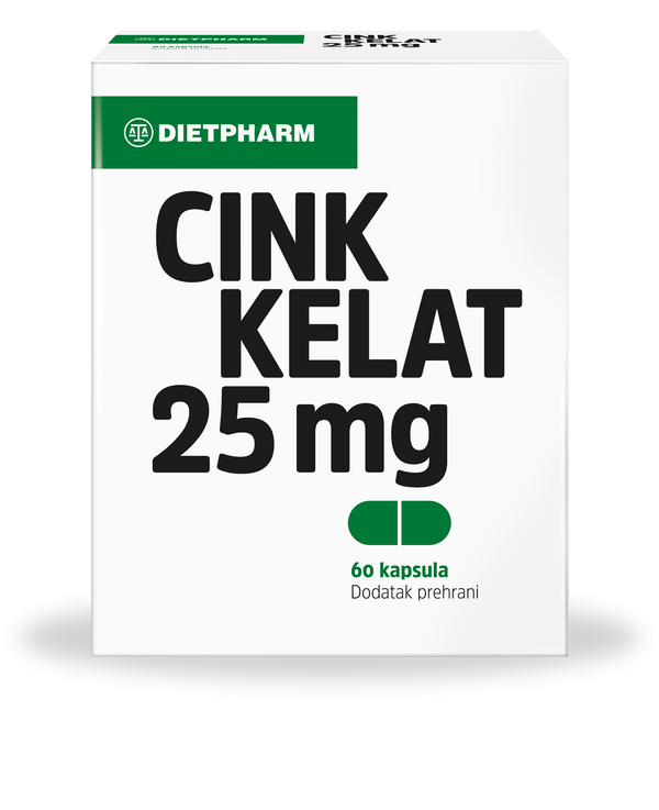 Dietpharm Cink kelat kapsule 25mg, 60 kapsula