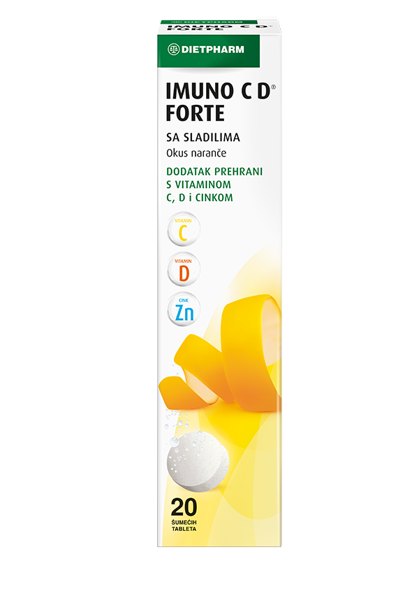 Dietpharm Imuno C D® forte 20 šumećih tableta