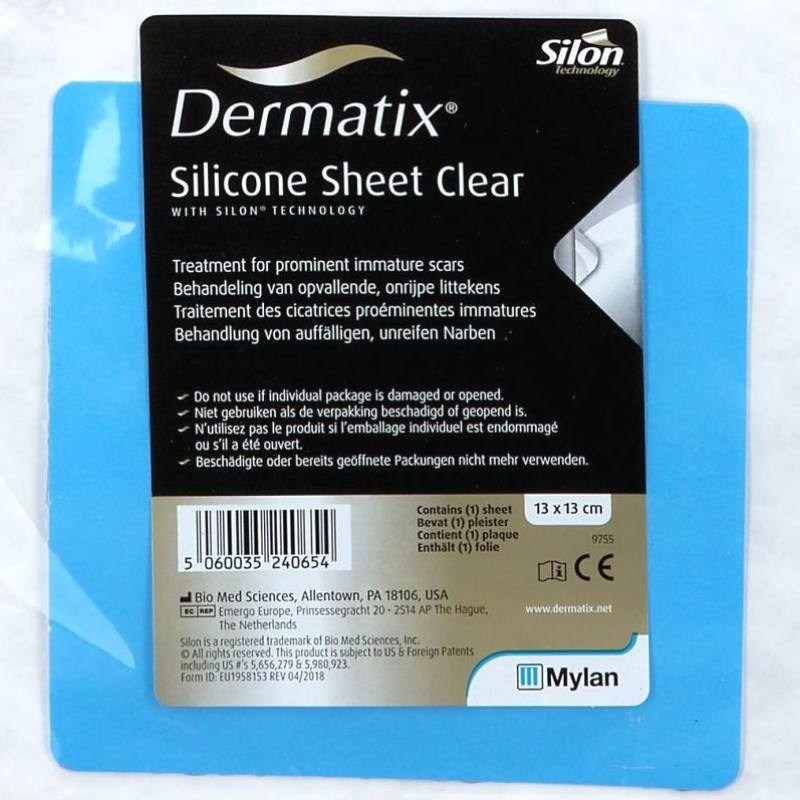 Dermatix prozirne silikonske pločice 13x13 cm
