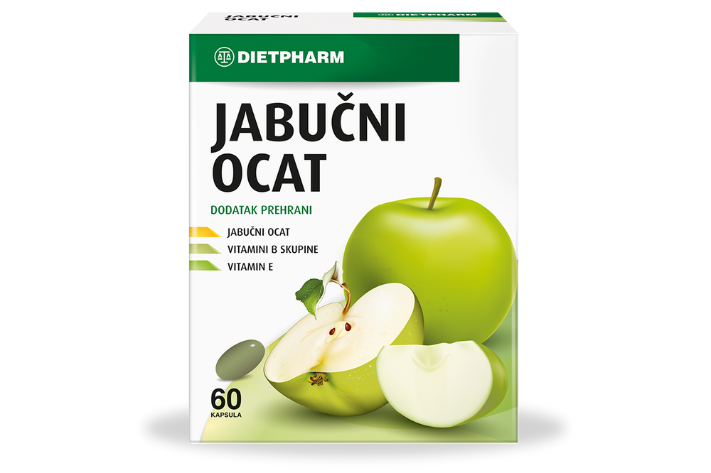 DIETPHARM Jabučni ocat kapsule, 60 komada