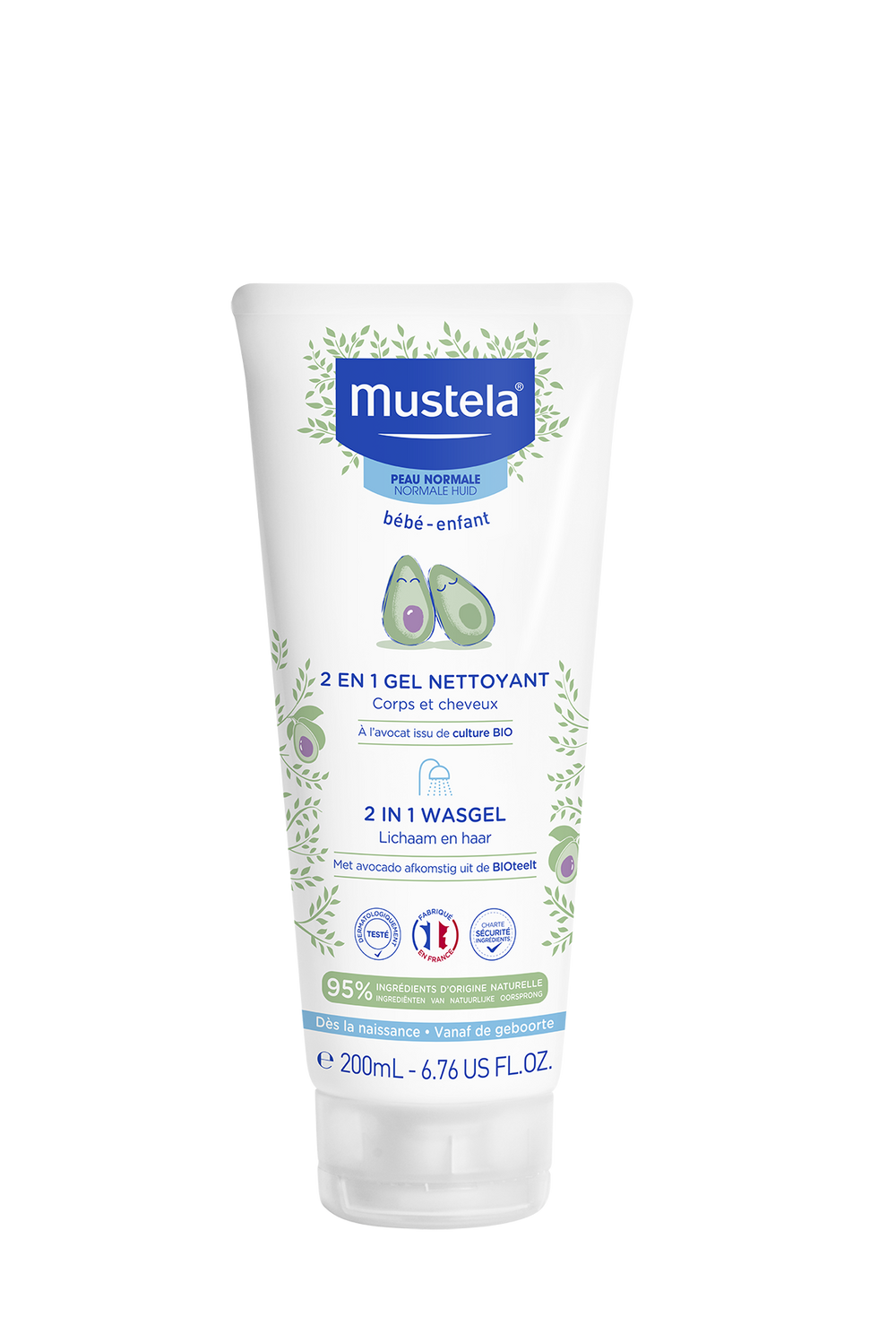 Mustela 2u1 gel za pranje kose i tijela 200 ml