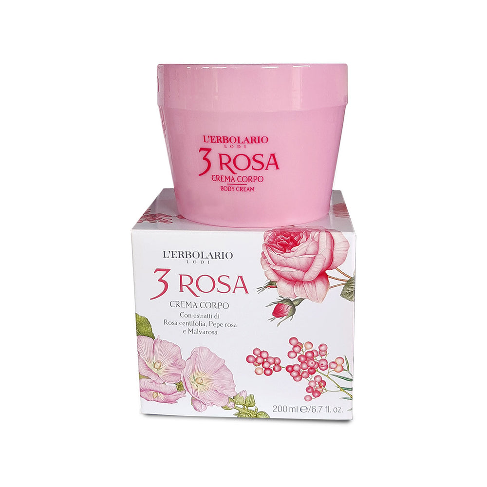 L'Erbolario 3 Rosa krema za tijelo 200 ml