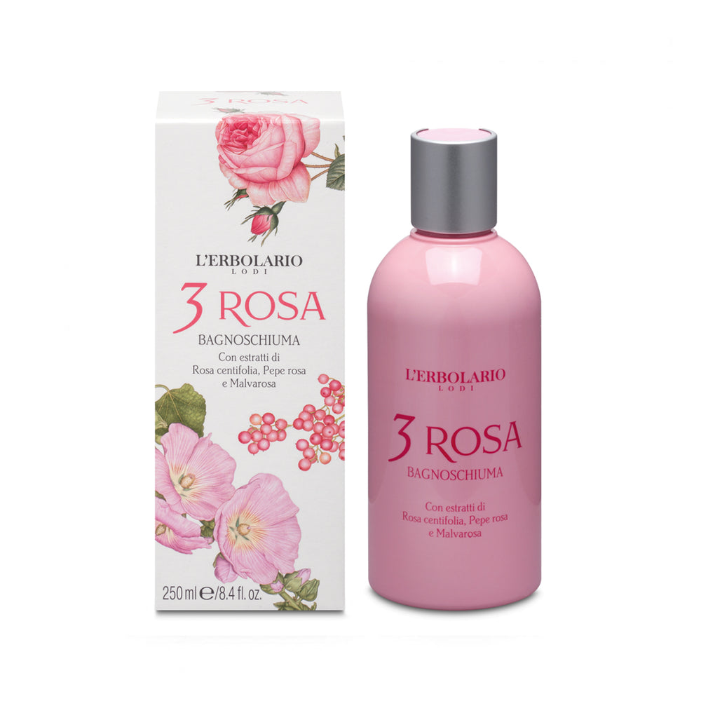 L'Erbolario 3 Rosa kupelj za tijelo 250 ml