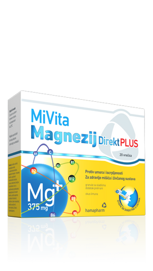 Hamapharm MiVita Magnezij Direkt Plus 20 vrećica