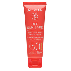 Apivita Bee Sun Safe tonirana gel-krema za lice SPF50 50 ml