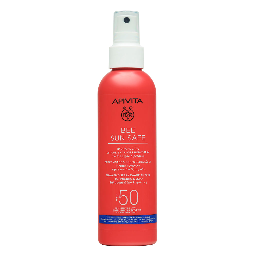 Apivita Bee sun Safe Ultra lagani sprej za lice i tijelo SPF50 200 ml