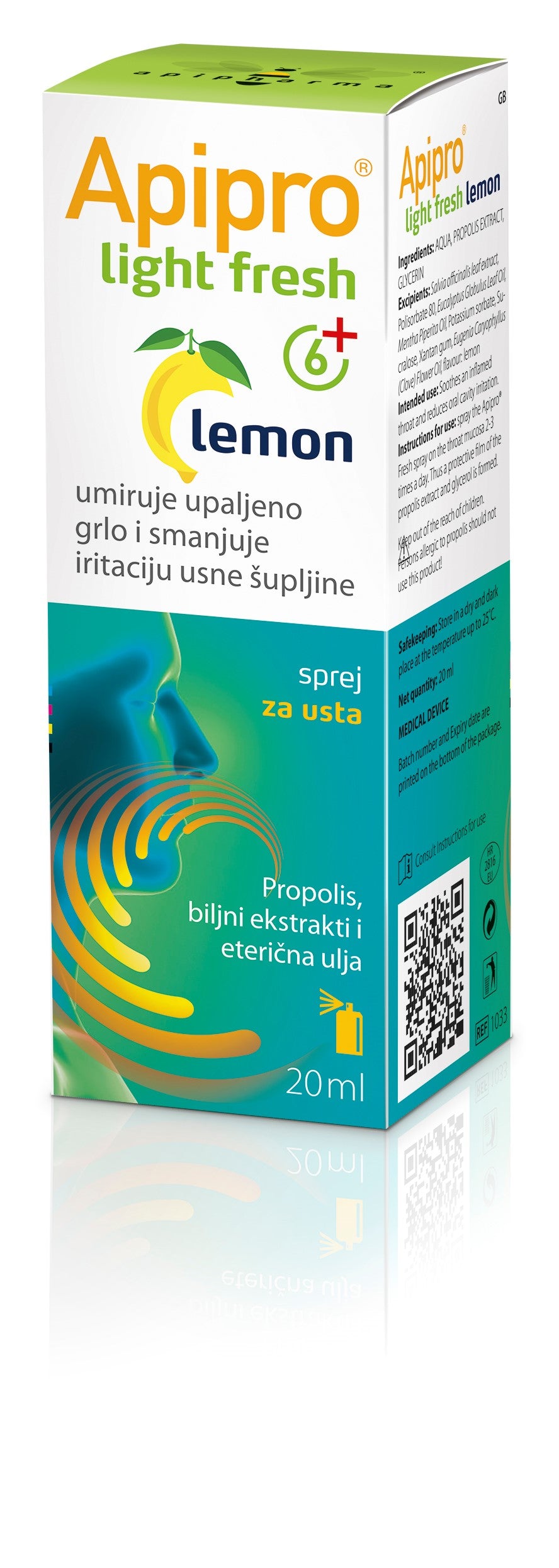 Apipharma Apipro light Fresh Lemon 20 ml