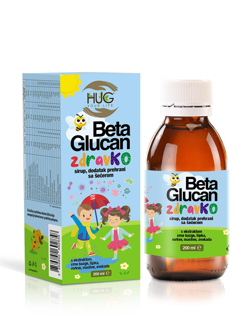 Hug Your Life Beta Glucan zdravKO tekući dodatak prehrani 150 ml