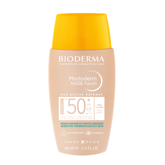BIODERMA Photoderm Nude touch Mineral SPF 50+ jako svjetla 40 ml