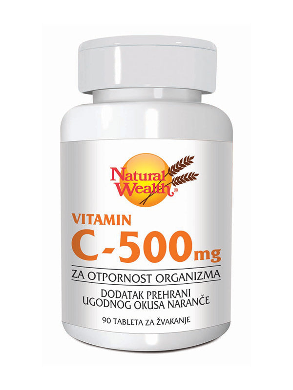 Natural Wealth Vitamin C 500 mg 90 tableta za žvakanje